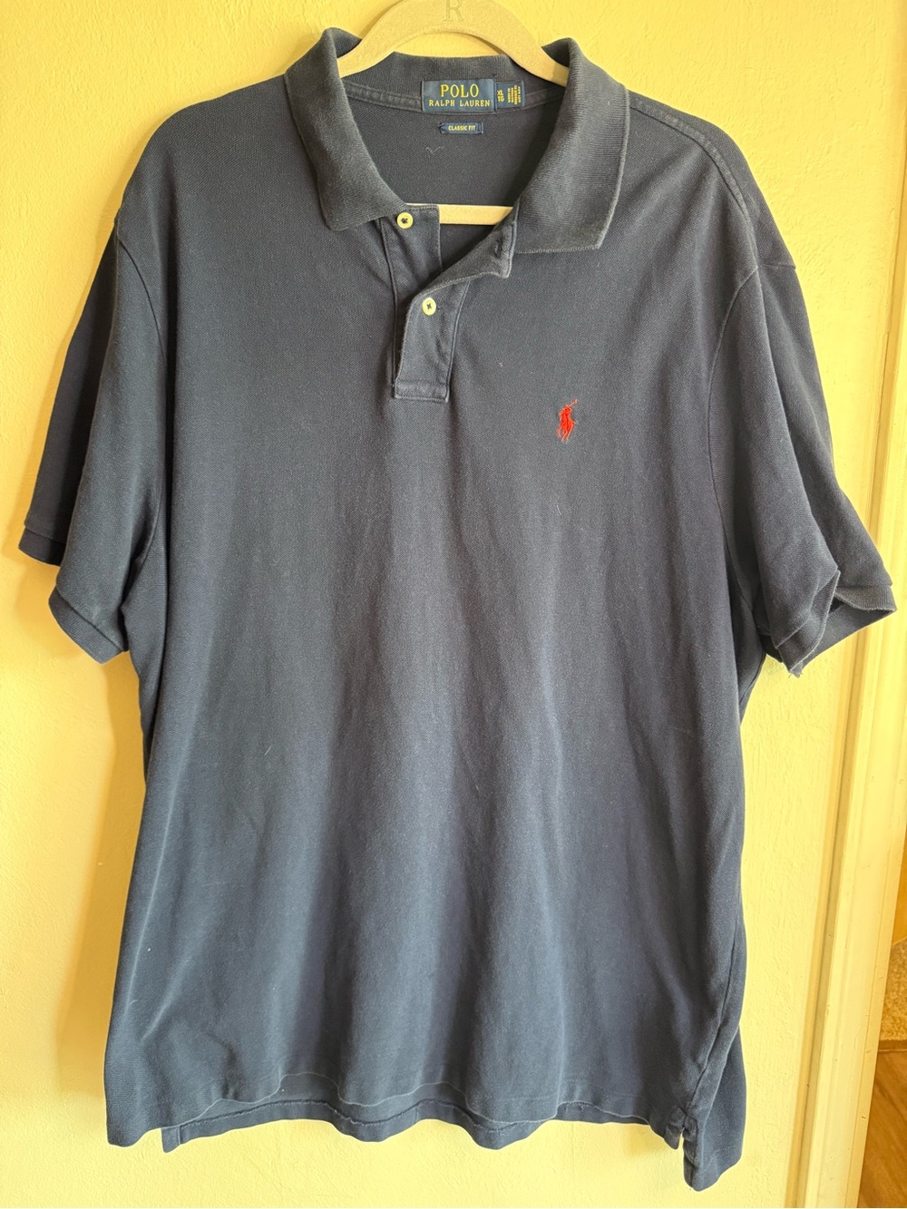 Polo by Ralph Lauren Navy Polo with Red Pony Logo